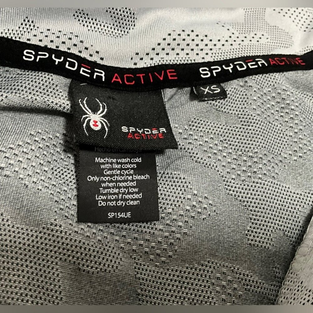 Spyder Athletic Quarter Zip Pullover XS Activewear Running Top - Picture 5 of 5